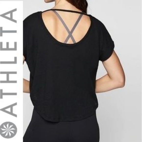 Athleta Tops - NEW! Athleta | Organic Daily Tee Black *LAST ONE*